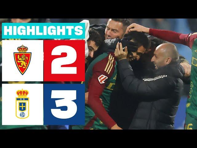 REAL ZARAGOZA 2 - 3 REAL OVIEDO I HIGHLIGHTS LALIGA HYPERMOTION