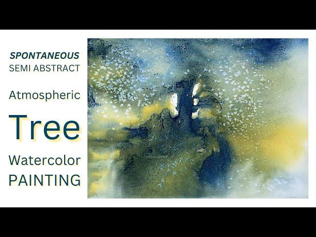 Painting from Your imagination, Atmospheric Semi Abstract Watercolour