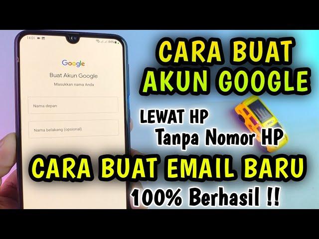 Cara Membuat Akun Google Baru atau Cara Membuat Email Baru di hp android