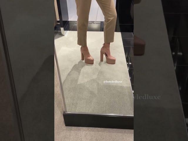 VALENTINO PLATFORM HEELS TRY ON