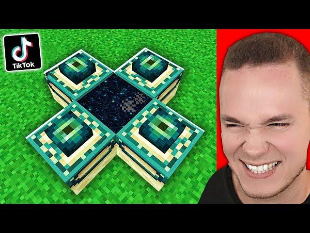 Ich TESTE 100% ECHTE TIK TOKS in Minecraft 