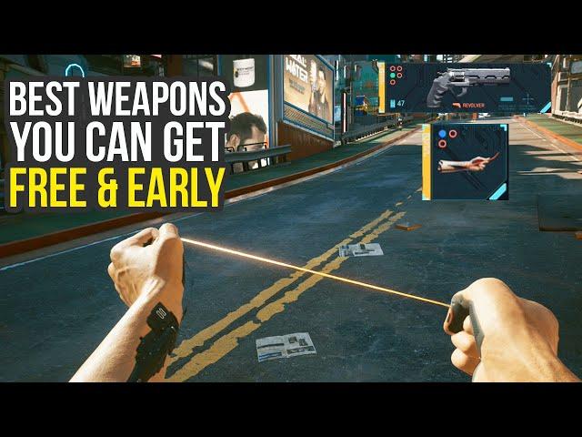 Cyberpunk 2077 Best Weapons You Can Get For FREE & EARLY (Cyberpunk 2077 Weapons)