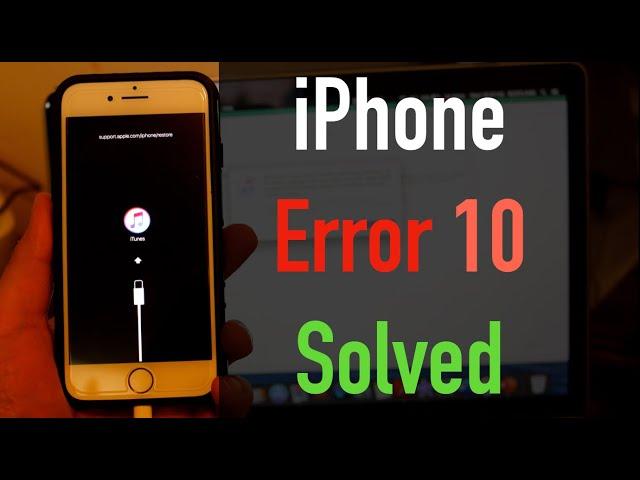 iPhone Error 10 Solution  !!