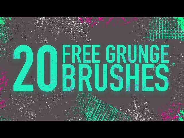 20 FREE Grunge Brushes For Photoshop | Free Assets And Elements