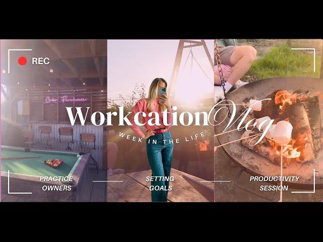 Workcation Vlog | accounting practice owners, setting goals, productivity & fun!