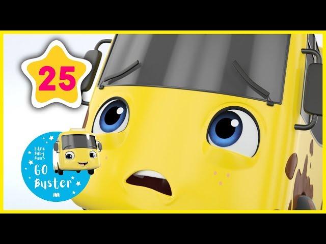 Sing Along With Buster! | Buster and the Carwash Song | Go Buster Official | ABCs and 123s