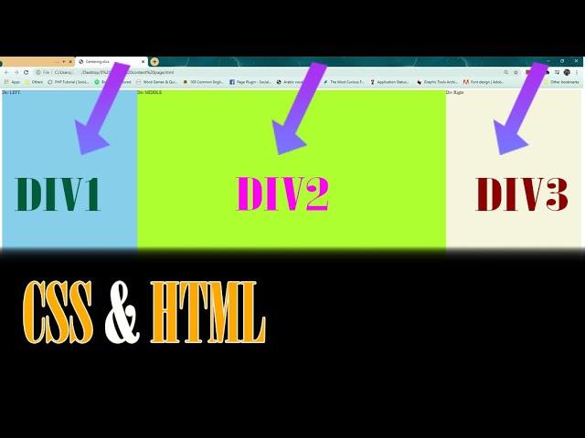 Aligning Divs Side by Side CSS & HTML tutorial