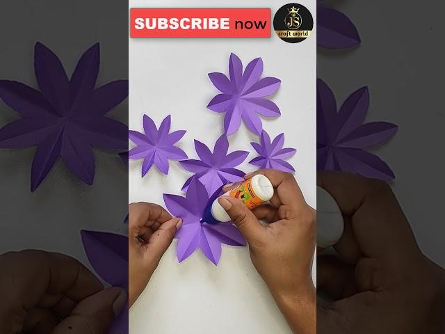 Flower Making With Paper | Paper Flowers | Flowers With Paper | Small Paper Flowers  #Shorts #Craft