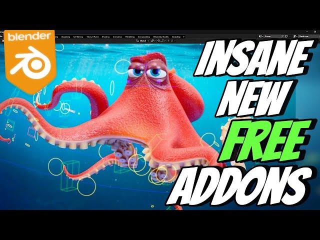 10 New Free Blender Addons that even the PROs USE! in 2024