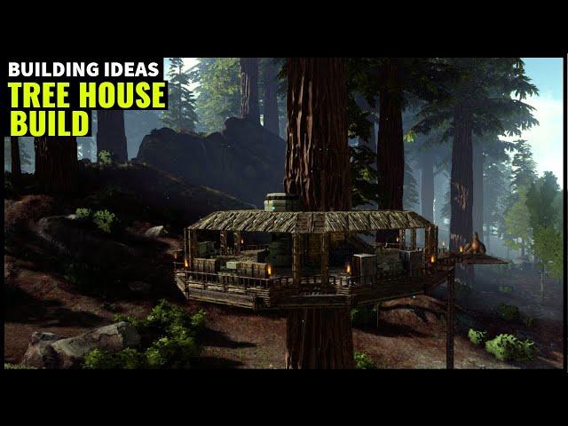 HOW TO BUILD A TREE HOUSE BASE (PVE) | ARK SURVIVAL
