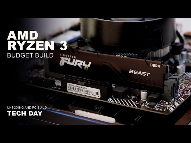 TECH DAY   PC BUILD AMD Ryzen 3 3200G + ASUS PRIME A520M K