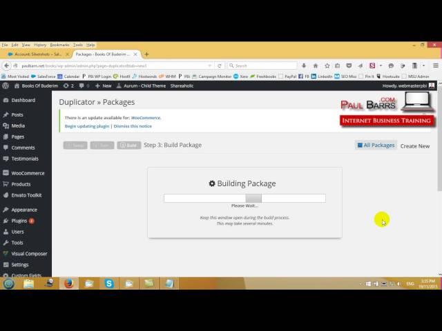 Duplicator Plugin for Wordpress: Tutorial