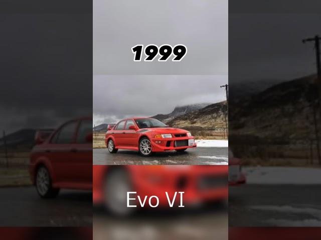 Evolution of Mitsubishi Lancer Evo #shorts #mitsubishi #lancer #evo #evolution