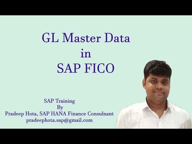 Creation of GL Master in SAP FICO | General Ledger Master in SAP | What is GL Master in SAP