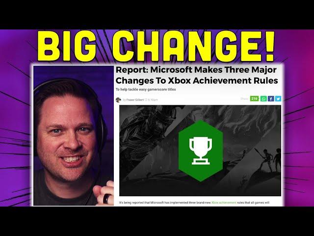 Microsoft Changes Xbox Achievement Rules & Targets Easy Gamerscore Titles