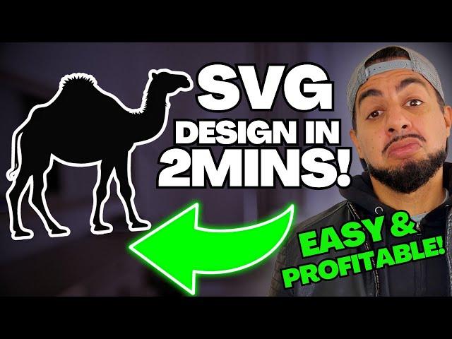 How to QUICKLY create SVG files to sell on Etsy in 2MINS!