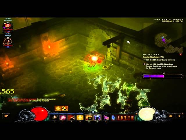 Diablo 3 Greater Rift Run Ft OverLordKratos