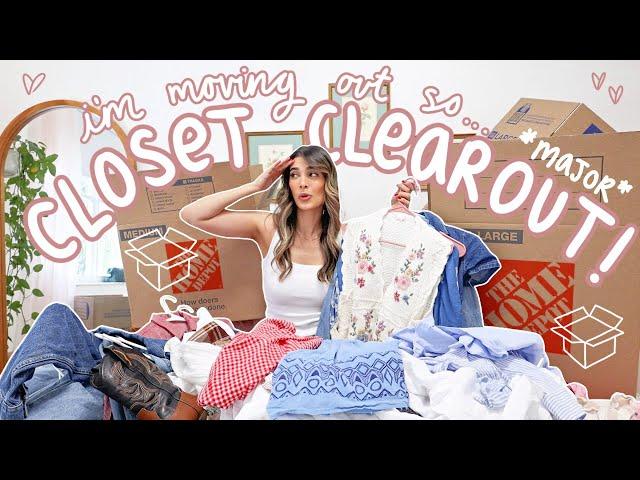 SUMMER CLOSET DECLUTTER *i’m moving so I have the urge to sell everything uh oh*