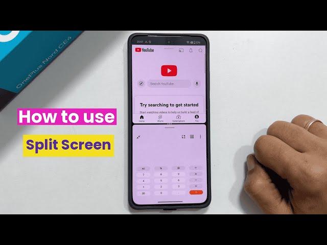 How to use split screen on OnePlus Nord CE4  Use two apps side by side