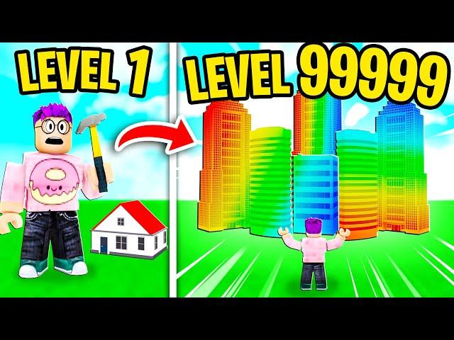 Can We Build a MAX LEVEL CITY In ROBLOX CITY TYCOON?! (BIGGEST CITY POSSIBLE!)