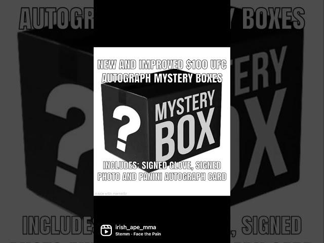 $100 UFC Autograph Collectibles Mystery Boxes From Irish Ape MMA