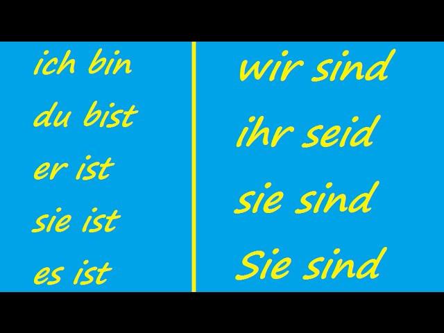  Sein Conjugation Song  German Conjugation  Das Lied der Konjugation von Sein 