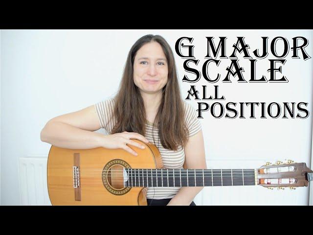 Learn the G major scale (guitar lesson) - All positions/modes