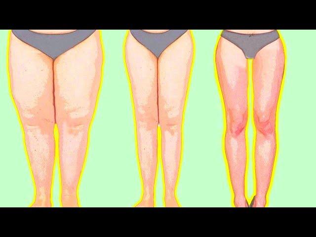 10 SIMPLE EXERCISES TO SLIM DOWN YOUR LEGS & LOSE THIGH FAT | Quick At Home Workout for Women