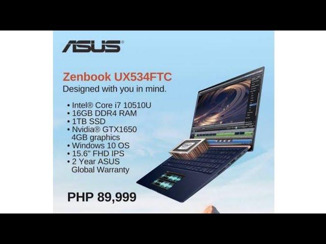 ASUS ZENBOOK SCREENPAD UX534FTC-A7611T QUICK REVIEW AND SPECS