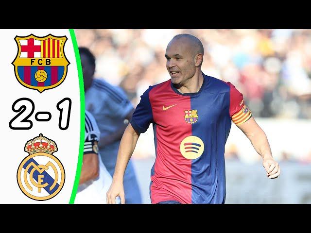 Barcelona Legends - Real Madrid Leyendas 2:1 - All Goals & Highlights