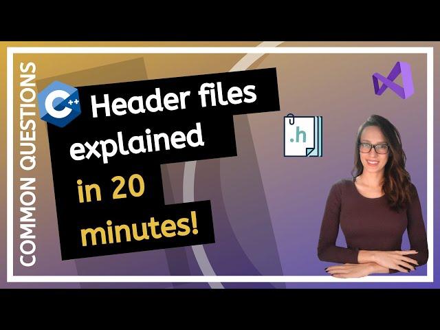 What are header files in C++ ( PROGRAMMING TUTORIAL for beginners)