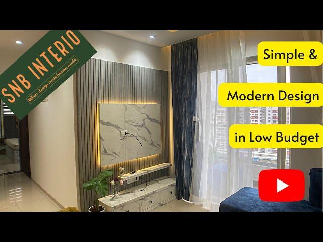 Simple & Modern | 2BHK home interior design | Interior design ideas | VJ Yashone | Pune