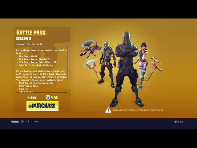 Fortnite: Buying the Season 2 Battle Pass (Old)