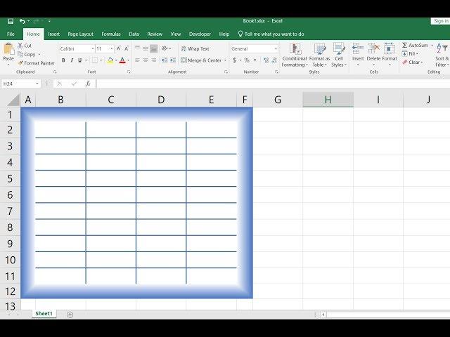 How to customize excel border thickness / excel thicker than default boarder / excel 3D border