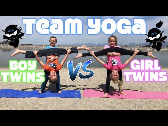 Boy Twins vs Girl Twins - Team Yoga