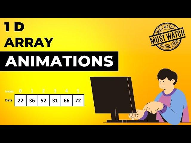 One Dimensional Array Animations | Data Structure | Visual How