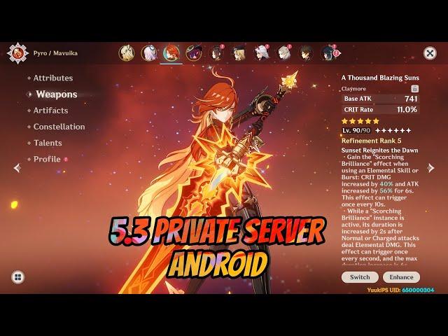 Genshin Impact 5.3 Private Server Android | genshin impact private server