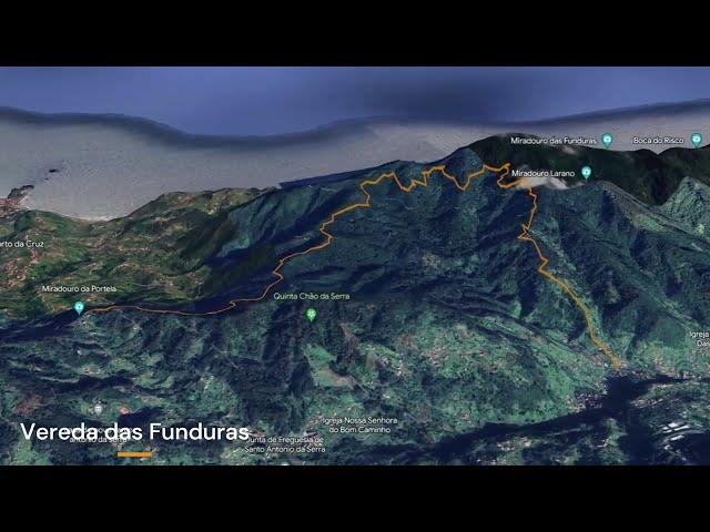 Vereda das Funduras Trail Map, Walking in Madeira