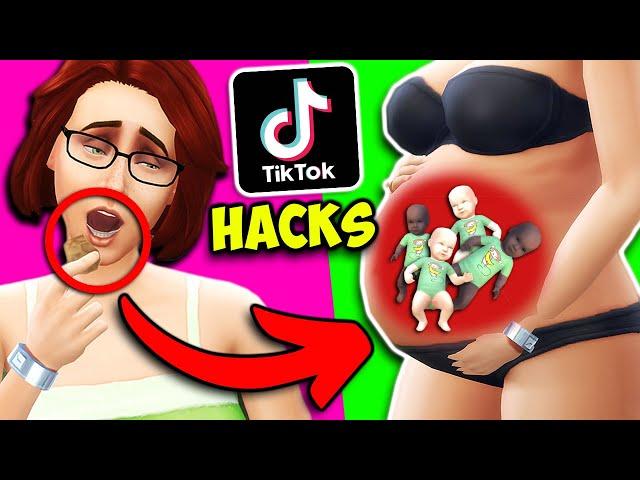 Ich *teste* KRASSE TIKTOK Hacks bei Die Sims 4!  Nesmeralda