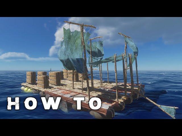 HOW TO BUILD a raft in Stranded Deep Complete Guide