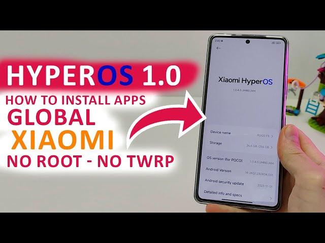 OFFICIAL GLOBAL How To Install APPS Xiaomi HyperOS 1.0  NO ROOT - NO TWRP