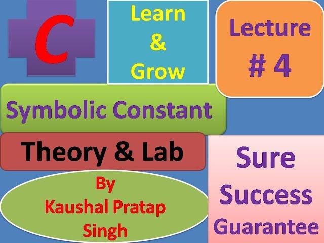 Symbolic Constant, Expert Teach , with Lab, Beginners To Expert, coding Lab video