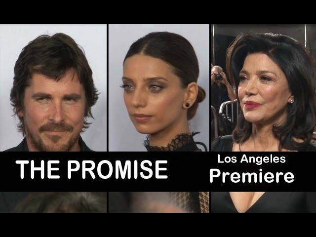 The Promise (2017) Movie Premiere: Christian Bale, Angela Sarafyan