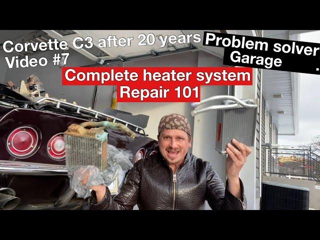 Corvette C3, heater core, heater box, AC box, blower motor, fender heater box, (heater system fix)