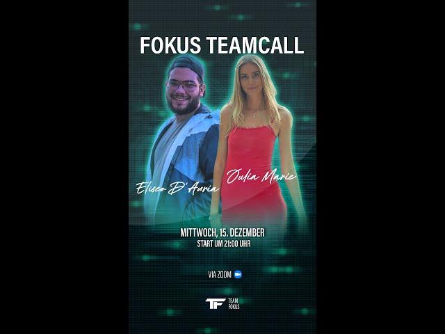 Team Fokus Call mit Eliseo D'Auria