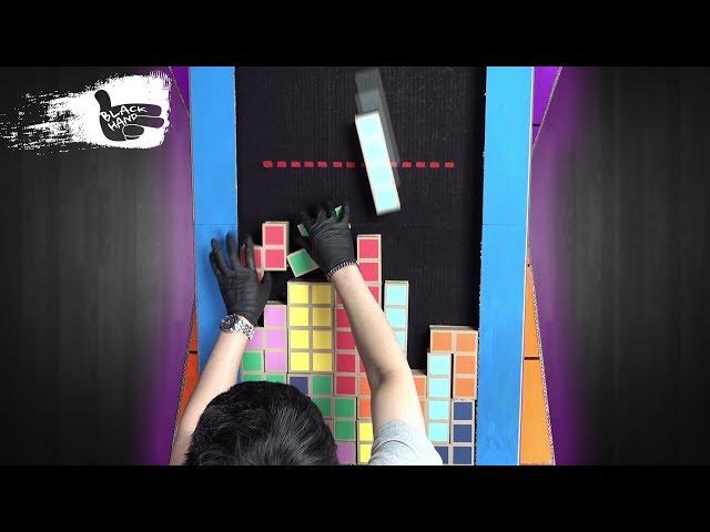 DIY Tetris game from Cardboard