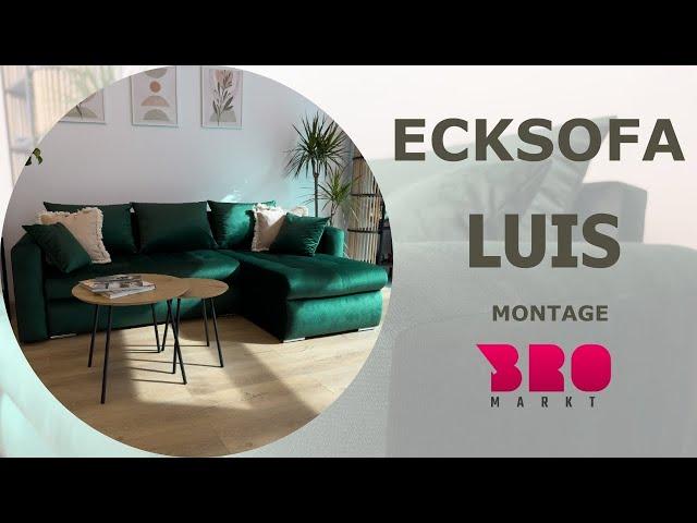 Montageanleitung für das Ecksofa LUIS: Eleganz und Komfort vereint | Bromarkt.de