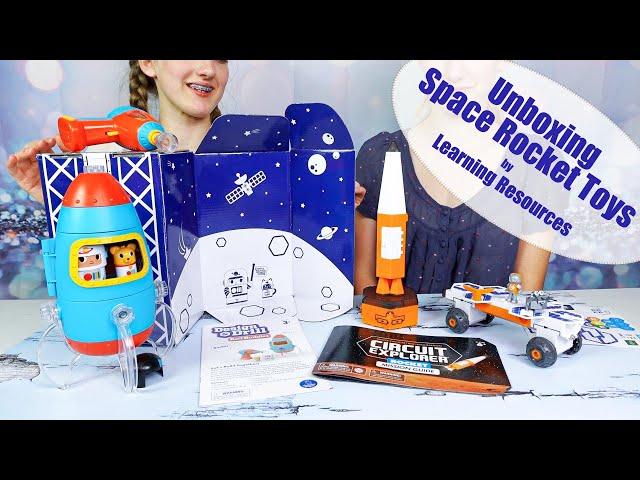 Unboxing SPACE ROCKET TOYS by Learning Resources | Design and Build Bolt Buddies & Circut Explorer