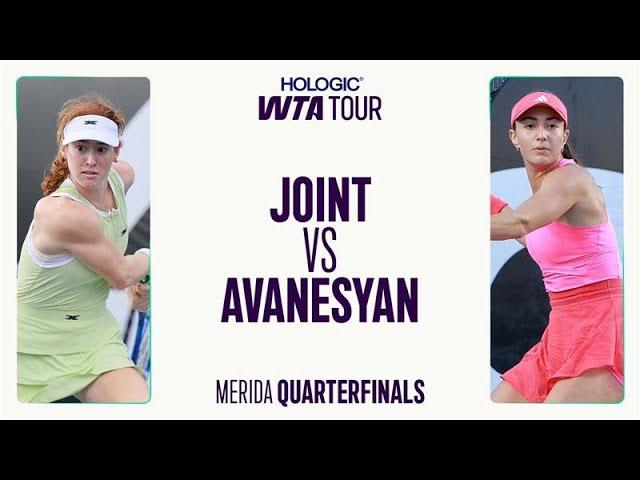 Maya Joint vs. Elina Avanesyan | Merida 2025 Quarterfinal | WTA Match Highlights