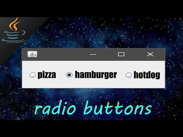 Java radio buttons 